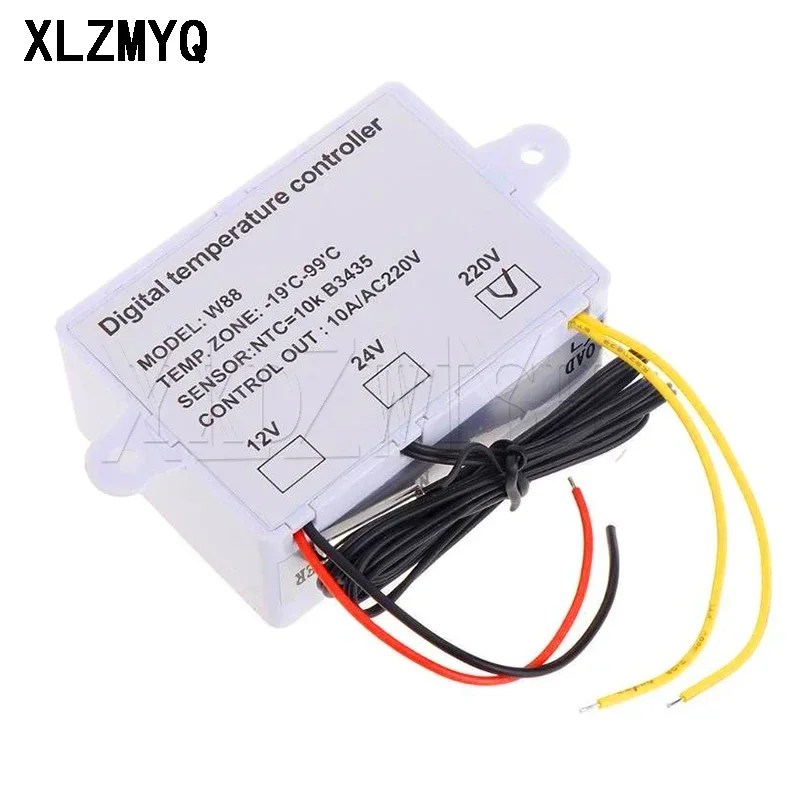 W88 12V/220V 10A Digital LED Temperature Controller Thermostat Control Switch Sensor XH-W1411 For Greenhouses Aquatic W1411