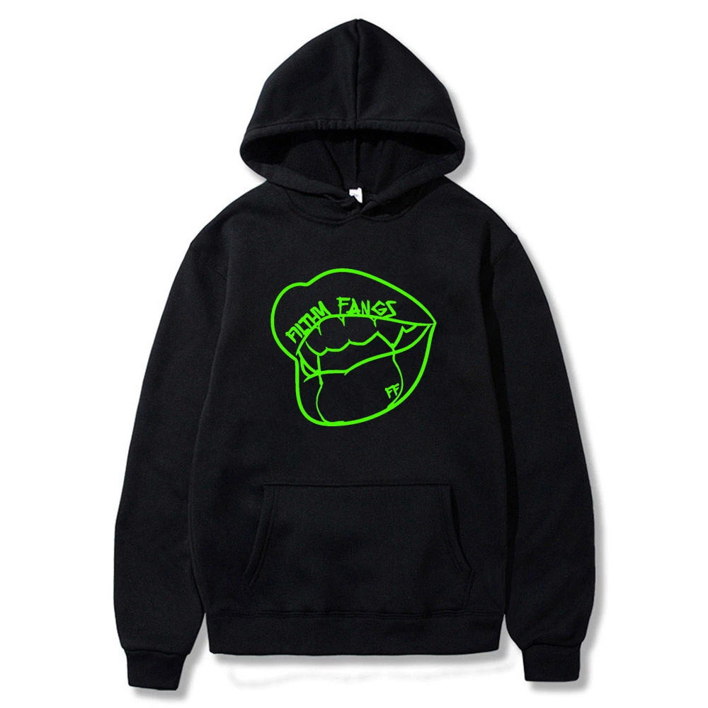 Bella Thorne Filthy Fangs Hoodie Unisex Long Sleeve Streetwear Men Women Hooded Sweatshirt 2023 Hip Hop Fashion Clothes