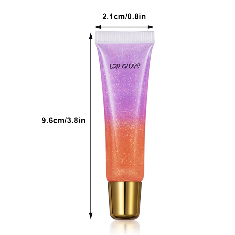 Two Tones Lip Glosses Moisturizer Lip Liquid Gradient Color Hose Lip Glaze Women Makeup