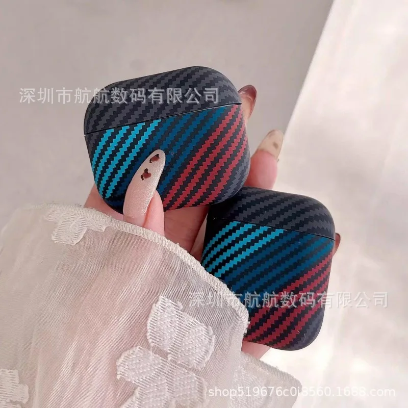 for Samsung Galaxy Buds 4Pro/4/3pro Earphone Case Carbon fiber high-end business for AirPods1/2/3/4/ Pro3/pro2 /pro case view 3