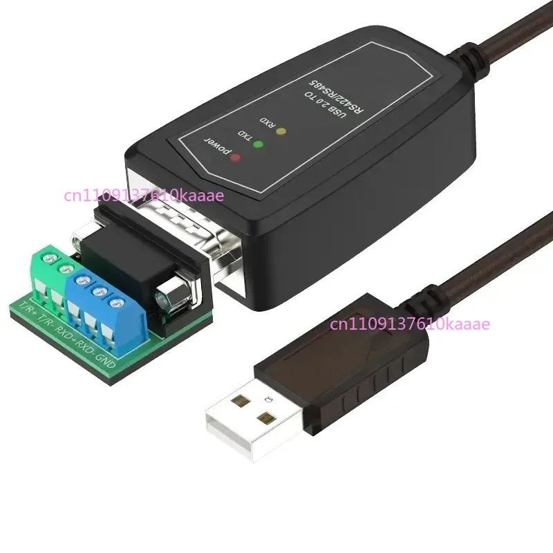 

1.5M High-speed Black USB2.0 to RS422/485 Converter Data Transmission Cable With Shielding
