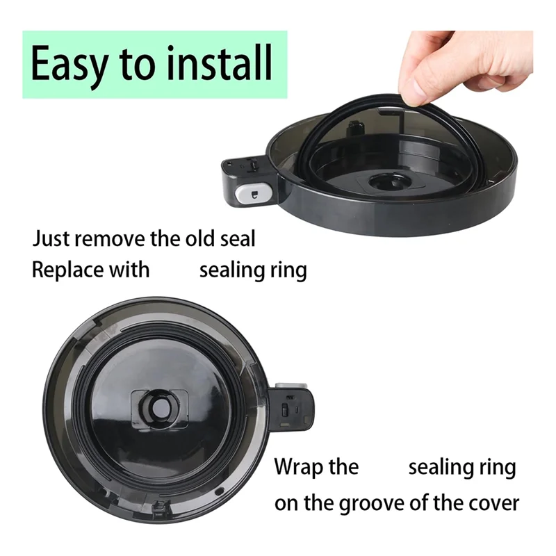 SANQ نينجا المزدوج الخارجي غطاء وعاء جوانات جزء للنينجا NC301 للنينجا NC301 صانع الآيس كريم كريمي