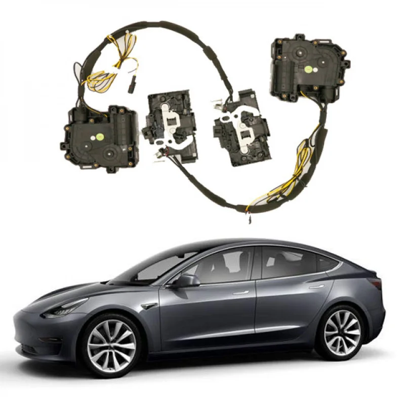 Power Suction Soft Close Door Lock Kit Fit Model 3 Model Y Auto Retrofit Upgrade Parts