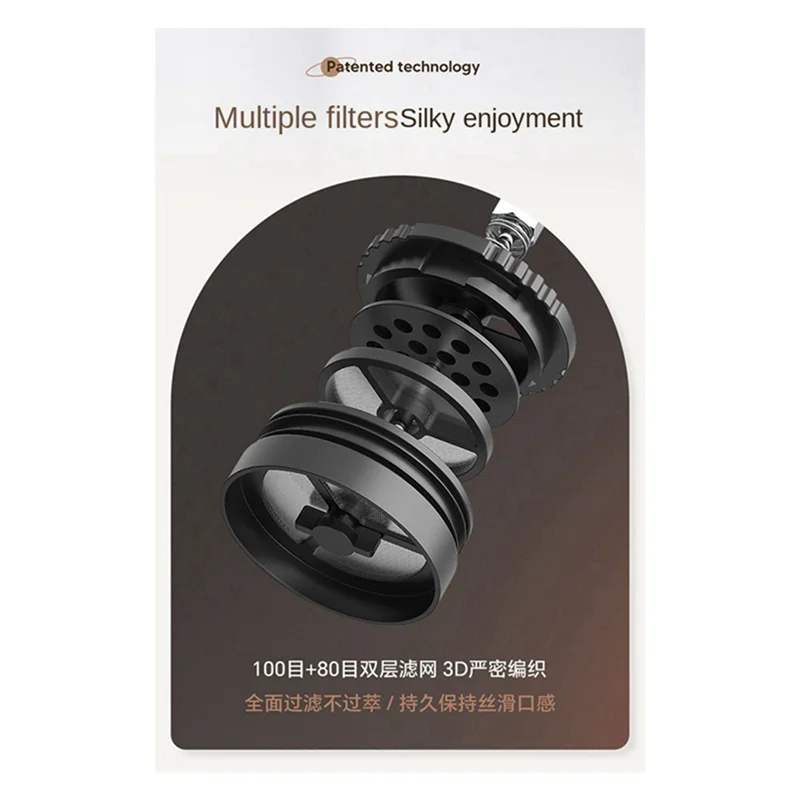 

Practical-304 Stainless Steel Big Capacity Portable Tea And Water Separation Cup Coffee French Press