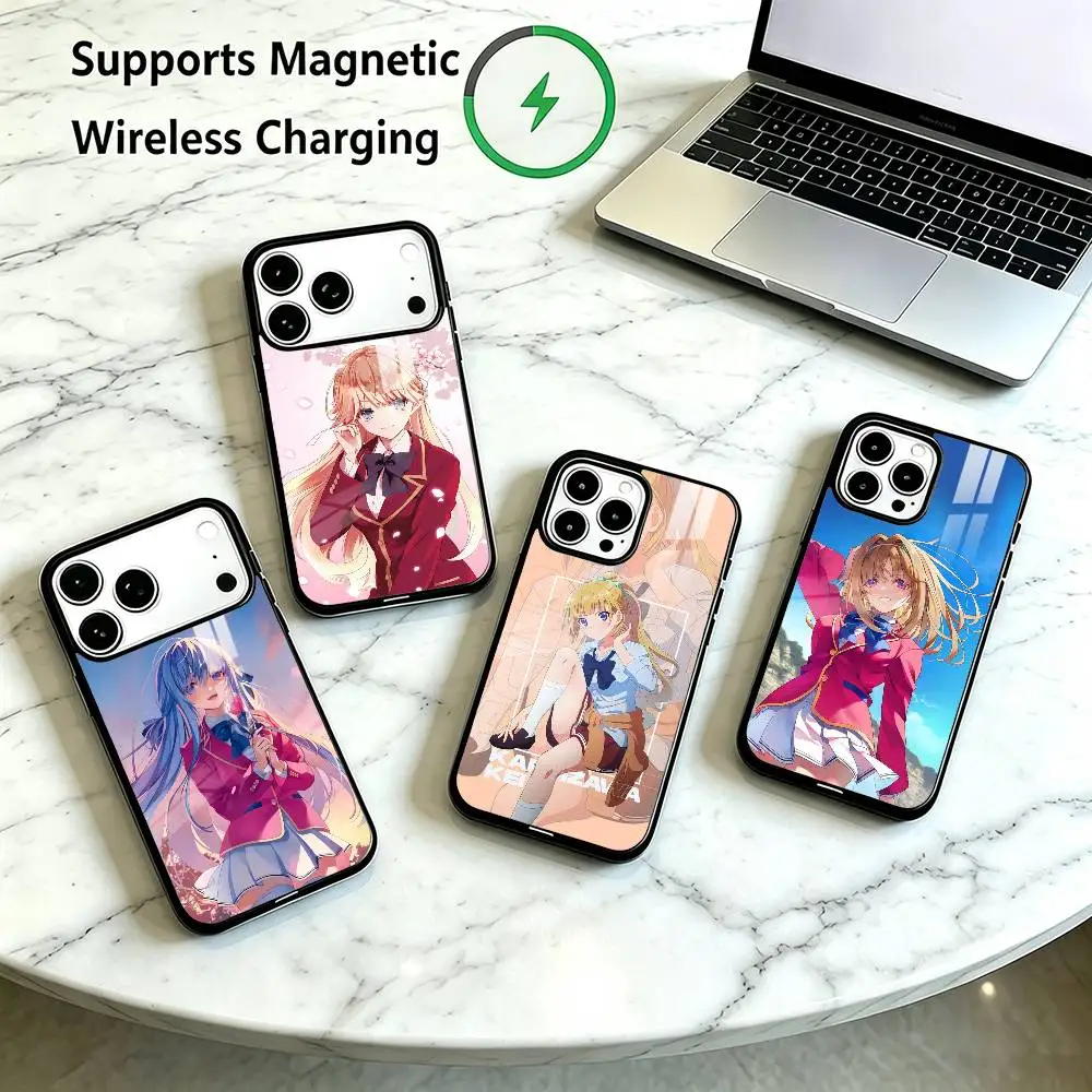 Classroom of  Elite Hiyori  Phone Case For iPhone18 17,16,15,14,13,12,11 Plus,Pro Compatible with magnetic wireless charging