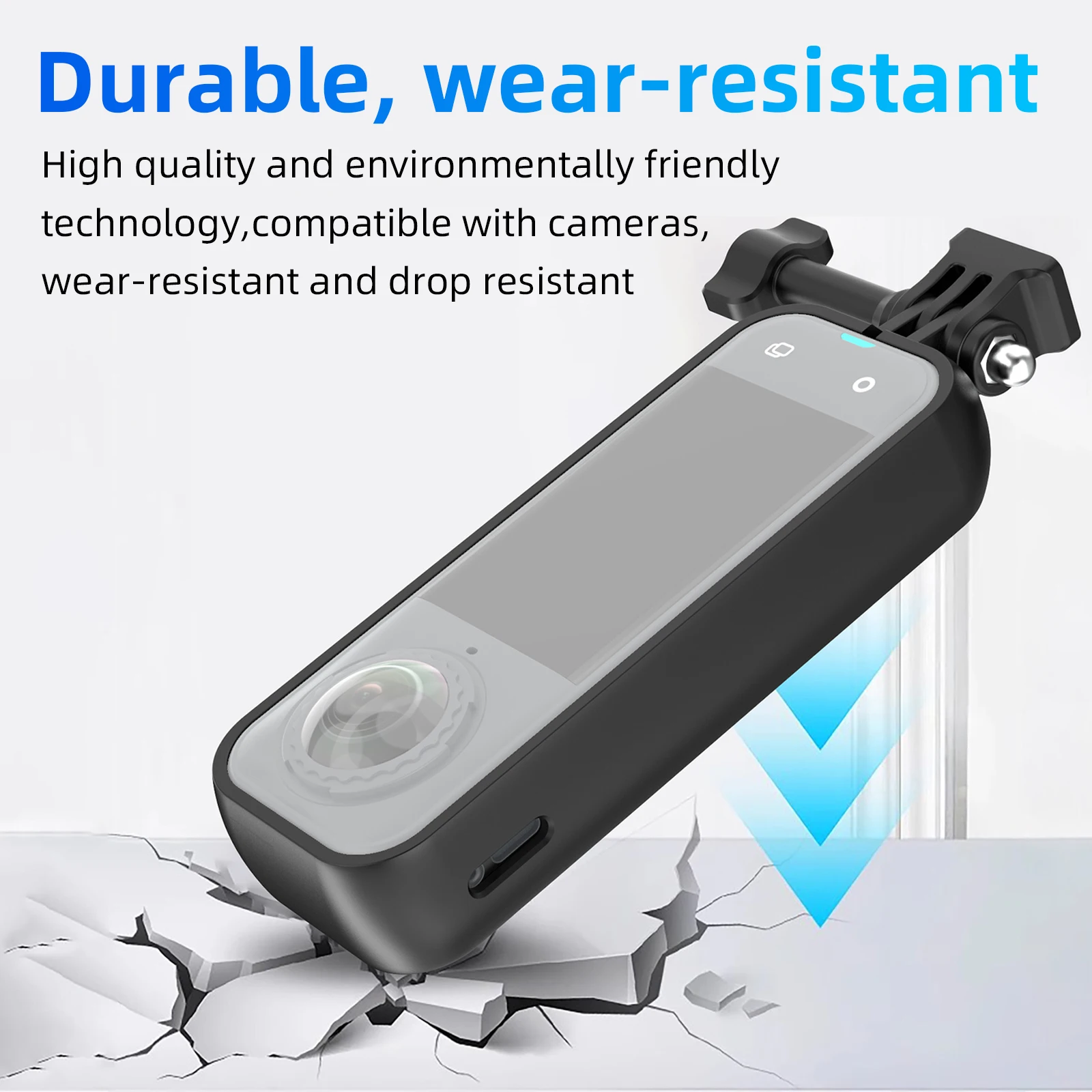 Custodia protettiva antiurto per Insta360 X5, telaio panoramico in plastica resistente per bordo fotocamera