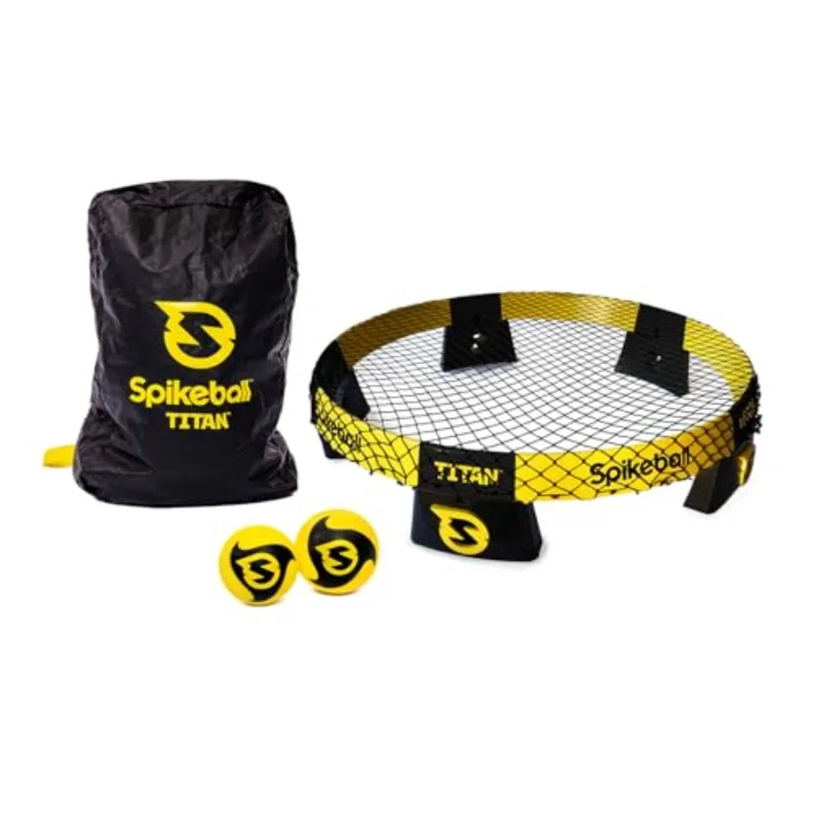 

Titan Game Set - Stronger Frame Enhanced Stability Includes 1 Pro Ball 1 Atlas Ball Competition Ready Portable with Carry-Bag