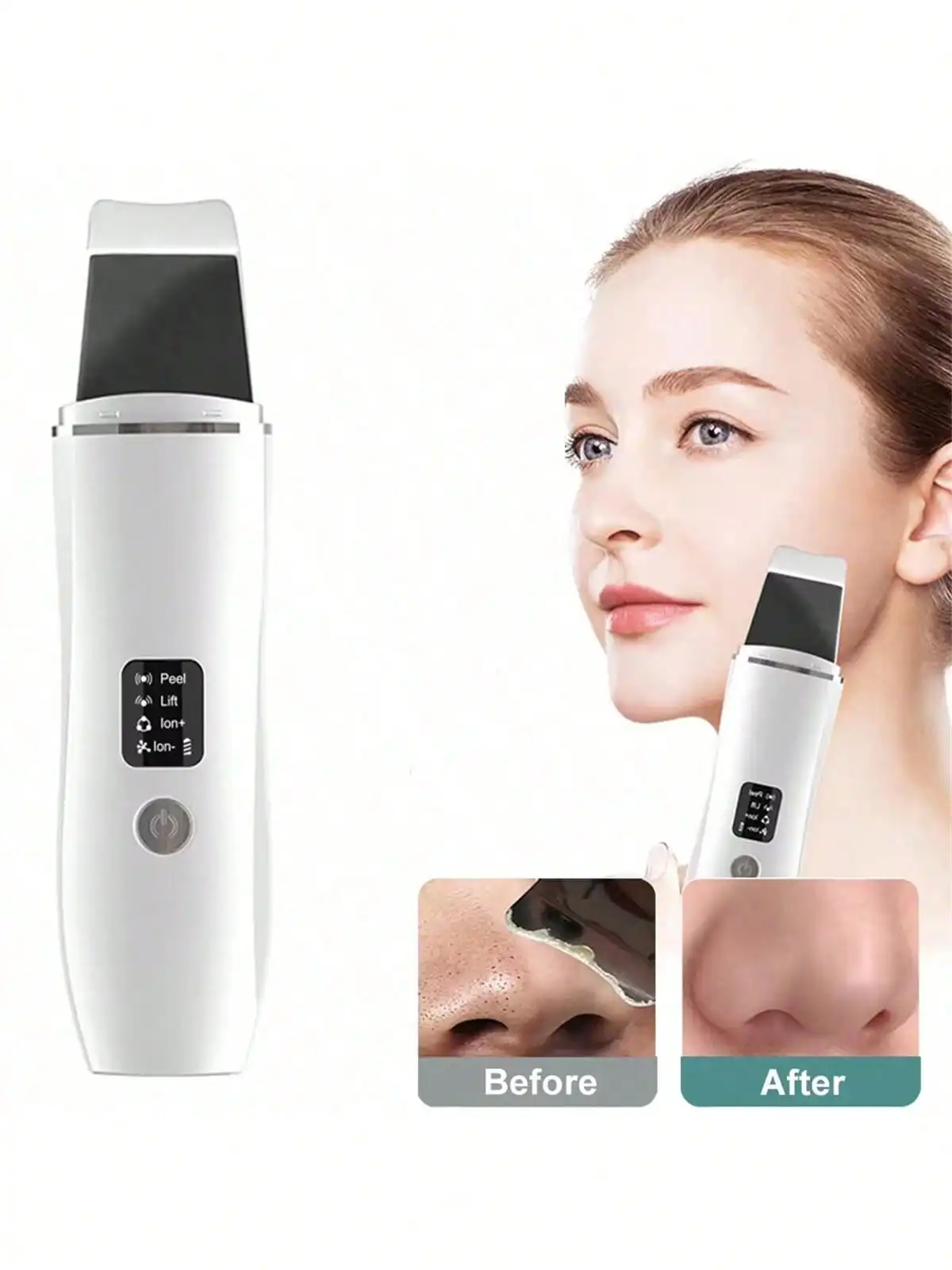 منتجات التجميل المهنية الوجه التقشير بالموجات فوق الصوتية مجرفة قشر الوجه الأنظف سونيك الجلد الغسيل ملعقة أدوات العناية بالبشرة