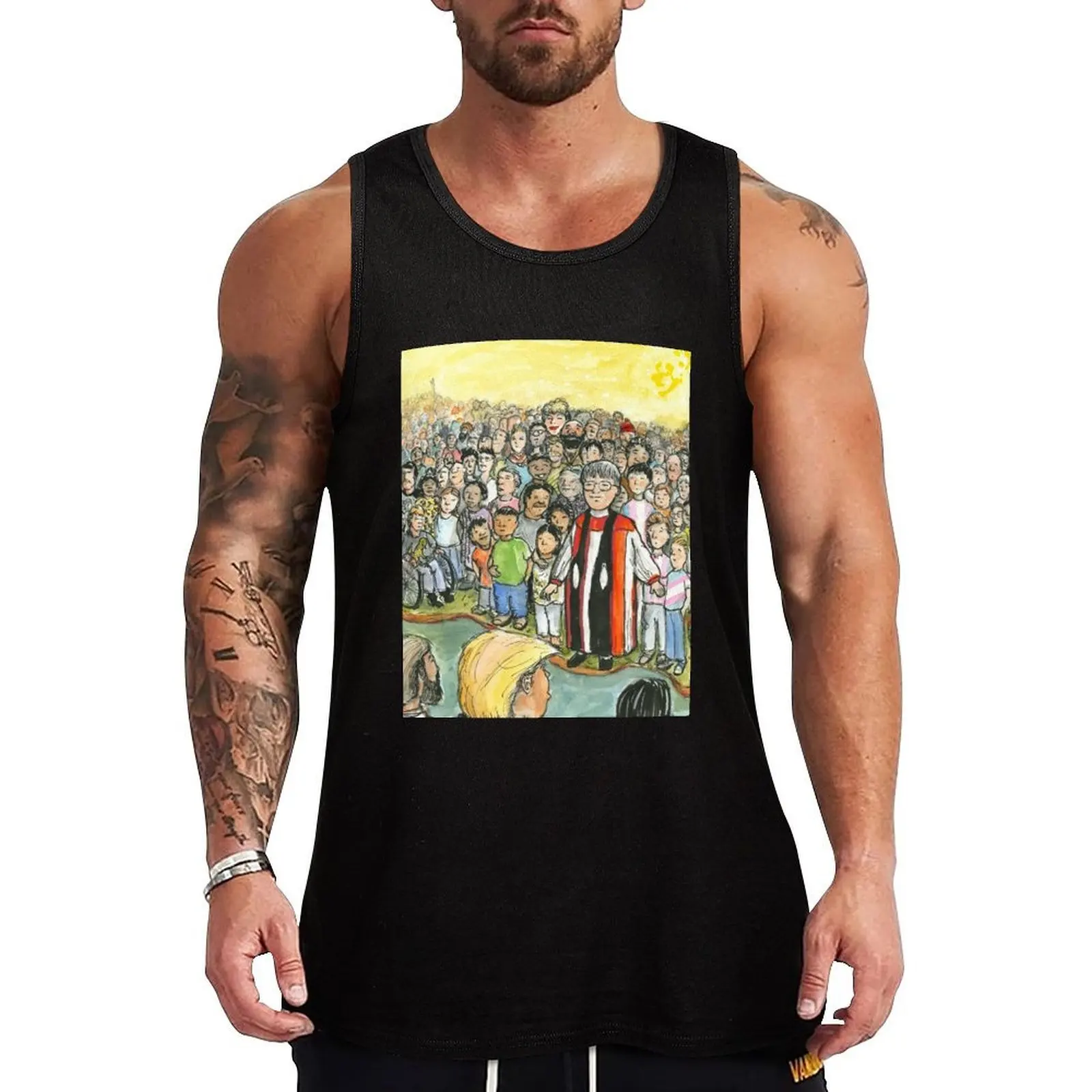 The Gulf of Empathy Tank Top Hip Hop Tank Top Streetwear Tee-shirt décontracté sans manches