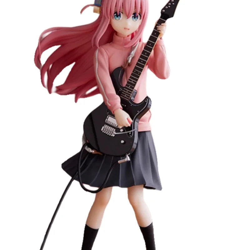 Bocchi The Rock Standing Posture Guitar Hero Model Handmade Anime Gk Music Guitar Girl Model Kolekcjonerska ozdoba na biurko Prezent