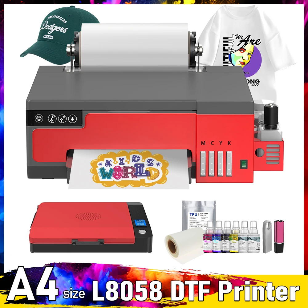 

Принтер A4 DTF для Epson XP600 Impressora A4 DTF Transfer Printing Machine Direct to Film A4 DTF принтер для футболок, толстовок, сумки