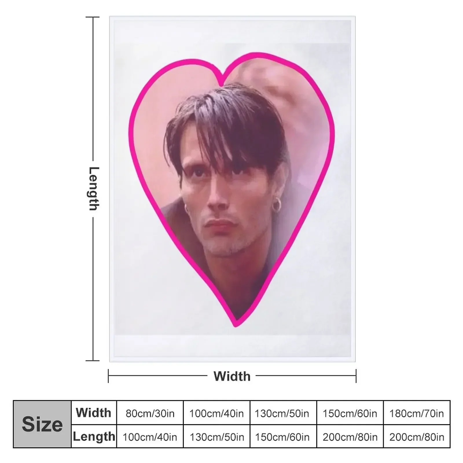 Young Mads Mikkelsen Throw Blanket Soft Polar anime Large Furrys for sofa Blankets