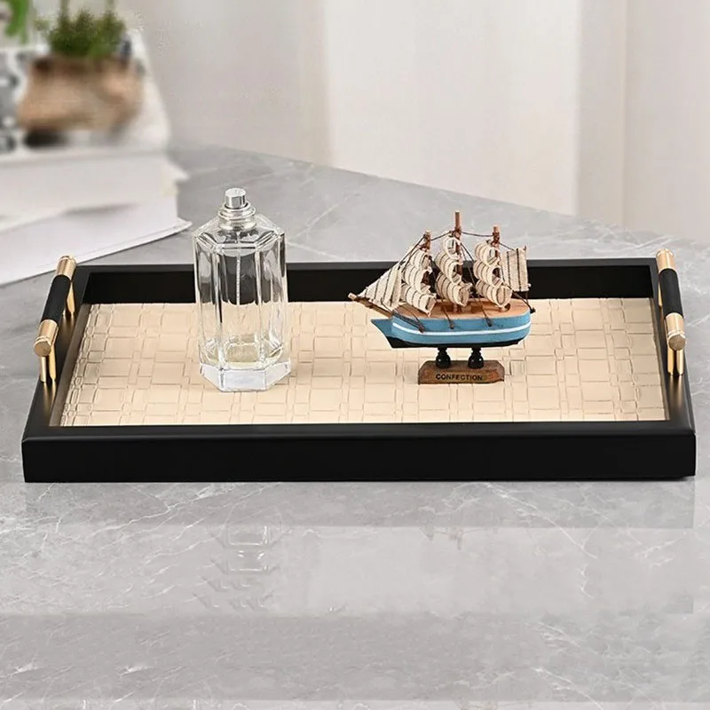 Modern Centerpiece Tray Designed Aesthetic Decoration Trays Hospitality Reception Dessert Fruit Trays Handmade Unique Tray