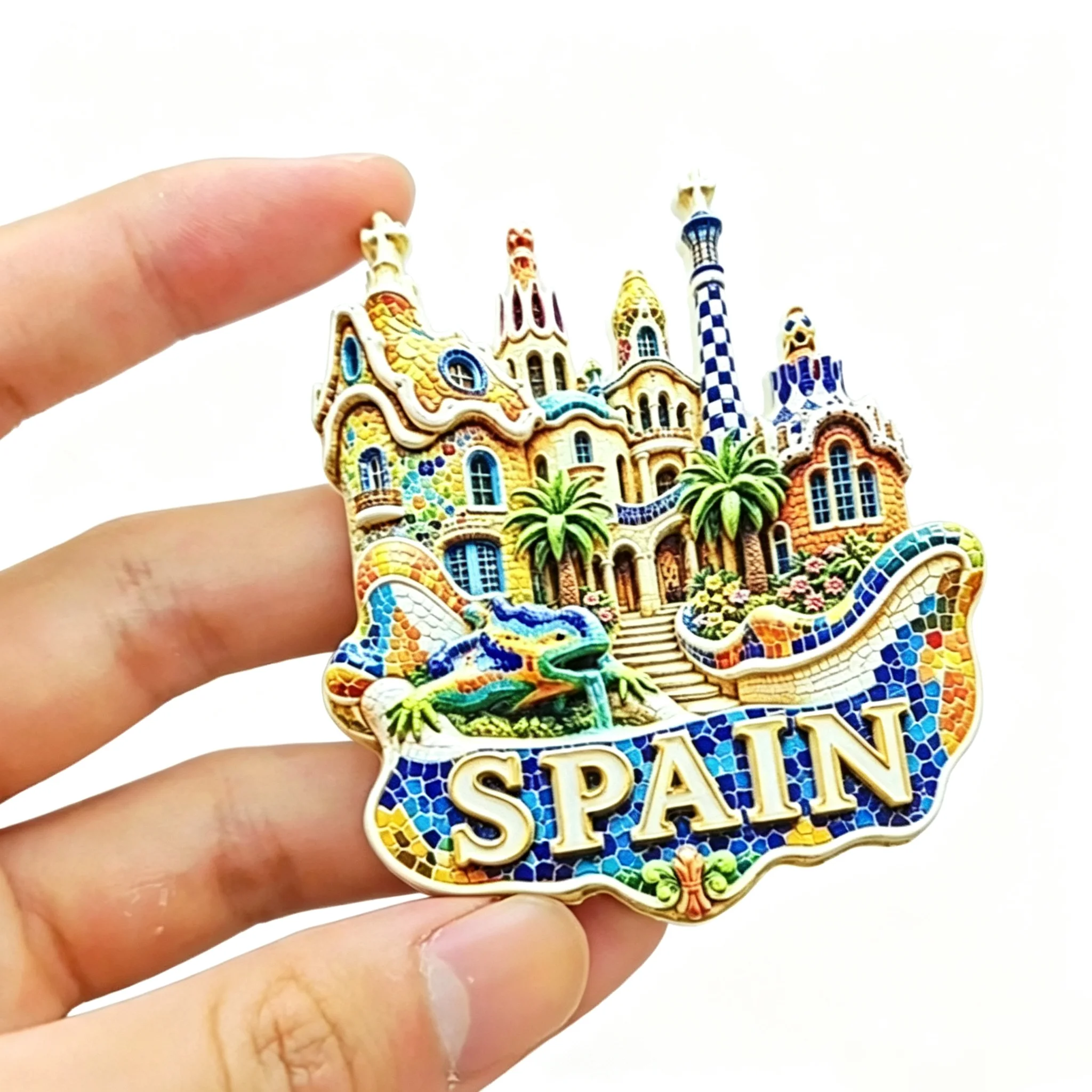 Europe Spain Madrid Sevilla  Barcelona Etc 3D Fridge Magnets Tourism Souvenir Refrigerator Magnets Sticker
