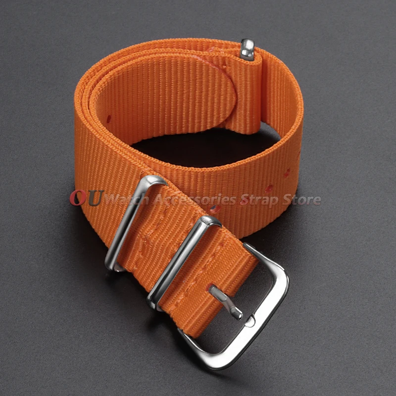 12mm 14mm 16mm 18mm 20mm 22mm 24mm Canvas Nylon Uhrenarmband Universelles Herren-Uhrenband Einteiliges Schlaufenarmband Damen Herren Armband – Detail 11