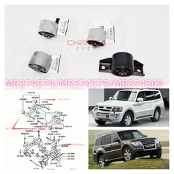 1PCS Front Differential Support Bushing Rubber Sleeve For Pajero Montero Shogun V63W V73W V93W V97W MR374574 MR374575 MR374569
