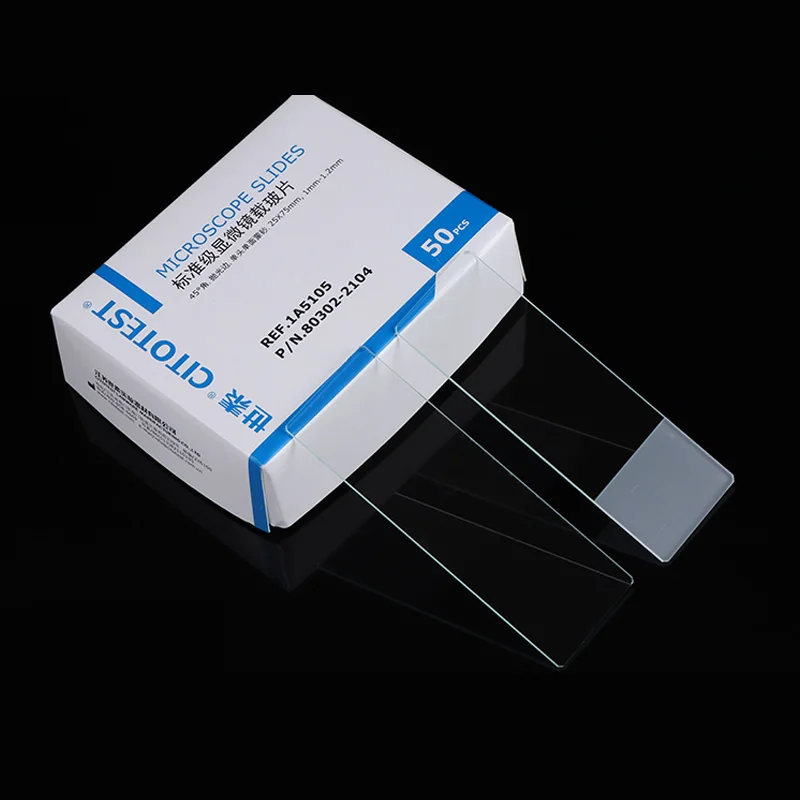 Microscope Slide 1A5101/5105/5107 Standard Grade Slide Single Side Double Side Frosted for Laboratory