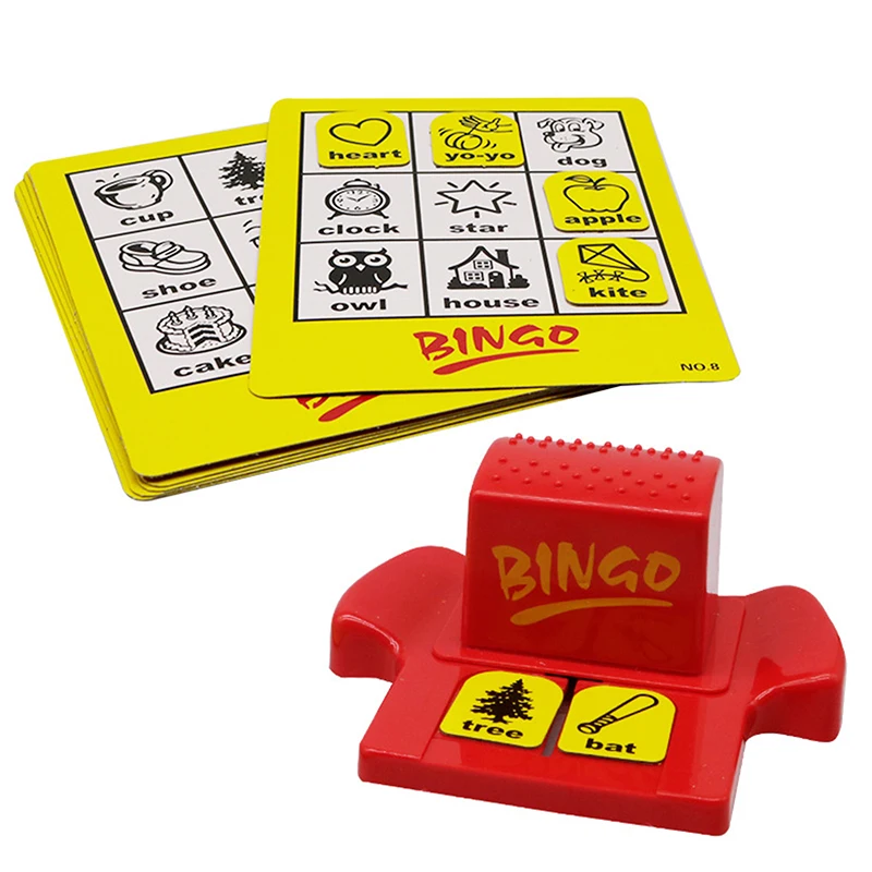 Juego de rompecabezas para niños, divertidos juguetes educativos para niños, aprendizaje temprano, palabras en inglés, tarjetas de Bingo, rompecabezas, juegos familiares, juego de mesa