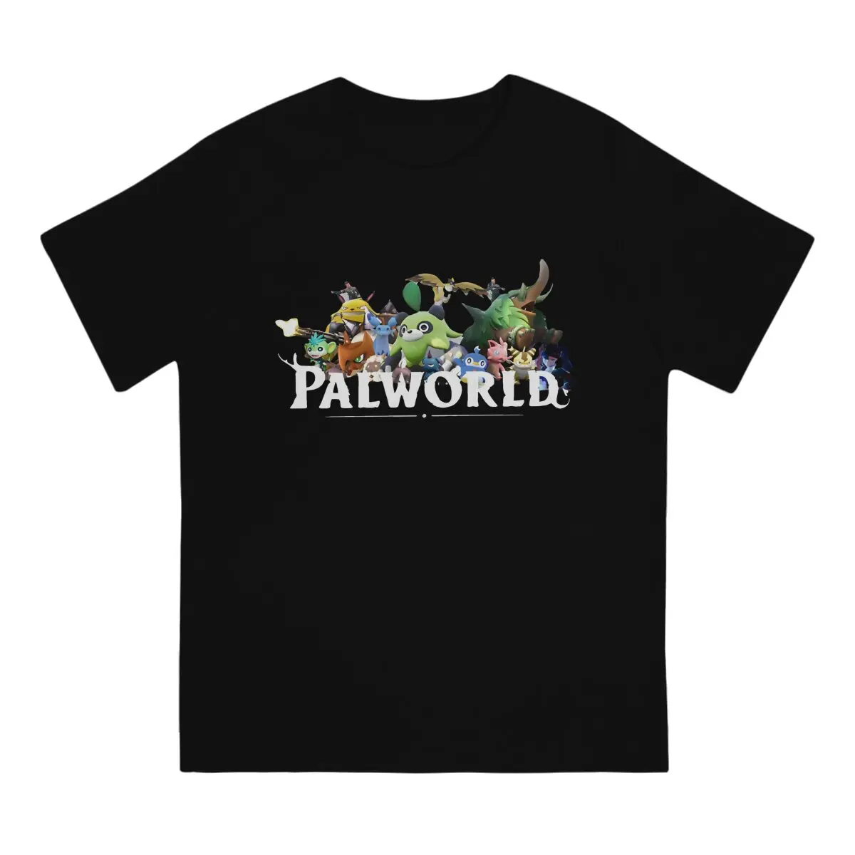 Vintage Hipster Polyester TShirts Palworld Male Style Streetwear T Shirt O Neck