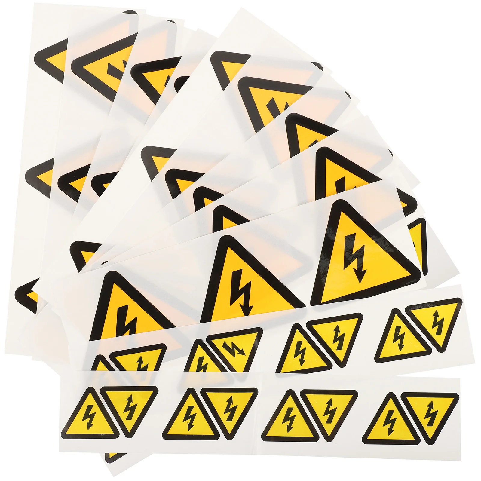 30 Pcs Label Safe Warning Sticker Electric Hazard Sign High Voltage Decal Caution Stickers Signs Small Panel Labels