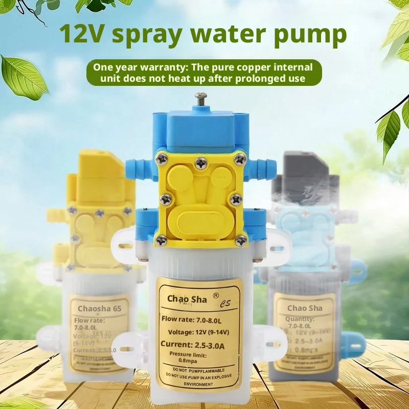 

Agricultural electric spray high pressure water pump high power 12v high pressure backflow backpack motor water pump
