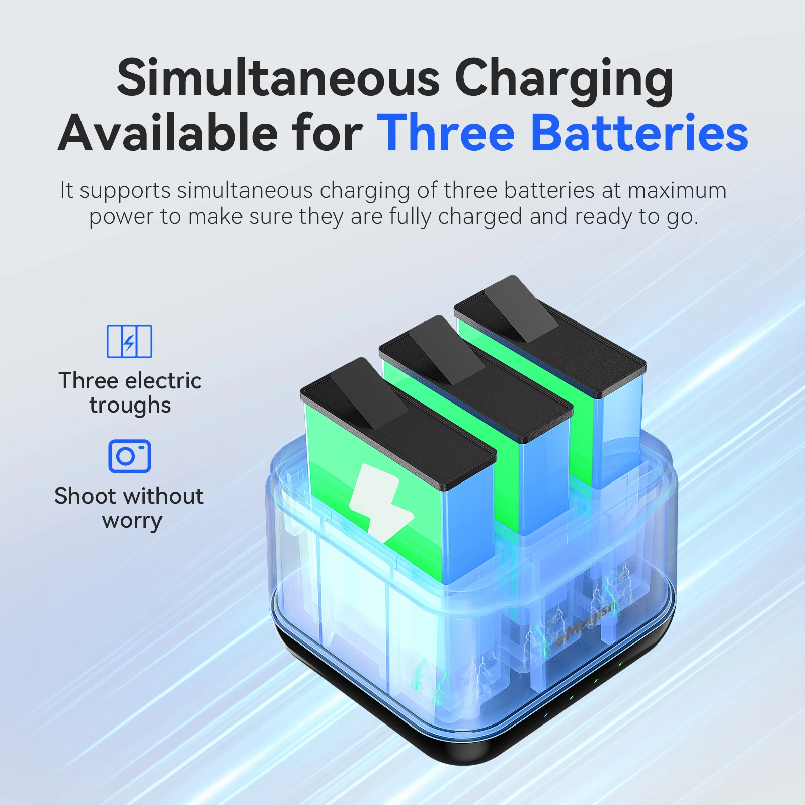 

For DJI Osmo Action5 pro Battery Fast Charging Box Charger Accessories