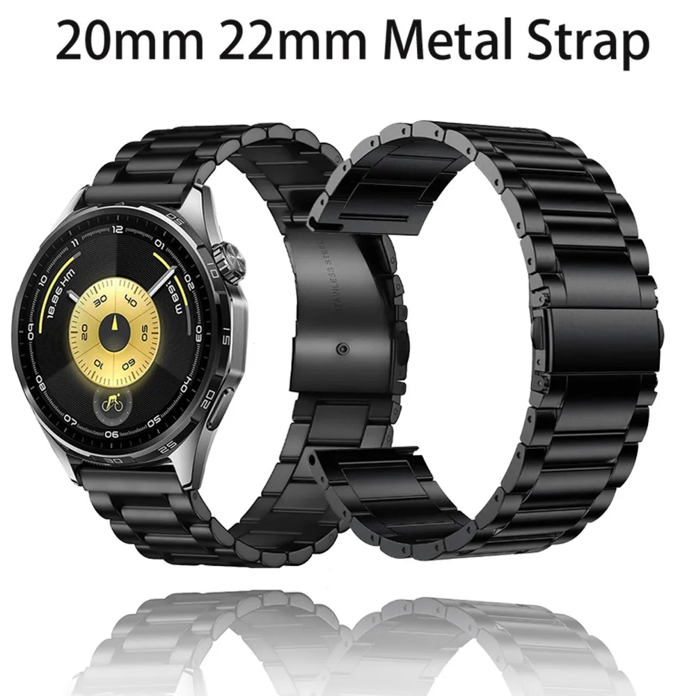

Металлический ремешок 20 мм 22 мм для Samsung Galaxy Watch 7 6 5 4 6-4 Classic 47/46/43/44/40 мм 5 Pro Удобные Huawei Watch 5 GT6-5 46 мм