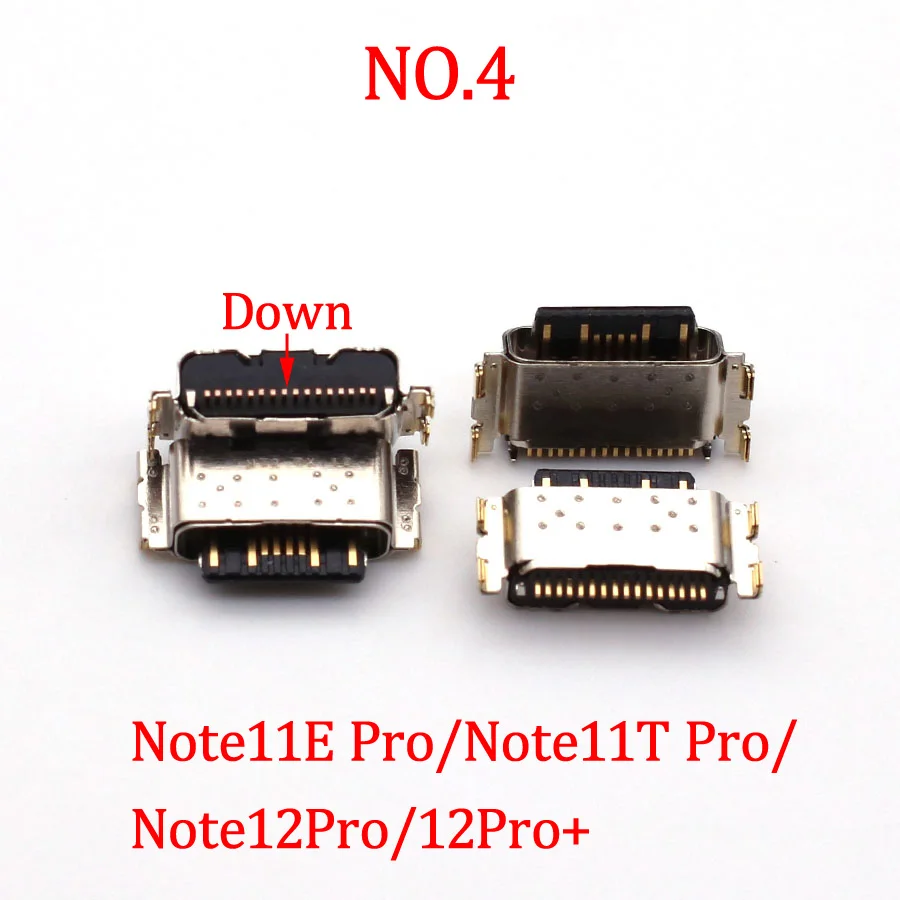 10PCS USB Charger Connector For Xiaomi Mi Civi 2 1S/F4 GT Redmi Note 12 11 Pro/K50/K60/K60Pro/Note 11S 11E 11R 11T Charging Port