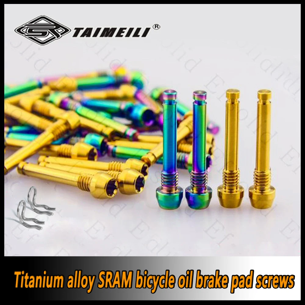 TAIMIELI Легкие винты для крепления тормозных колодок из титанового сплава, 2 шт., GR5 TC4, для гидравлических дисковых тормозов велосипедов SRAM.