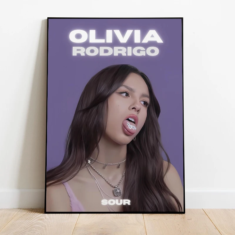 Pop Singer O-Olivia Rodrigos Portrait Posters and Prints Canvas Printing Retro Wall Art Picture for Living Room Home Decor Gift