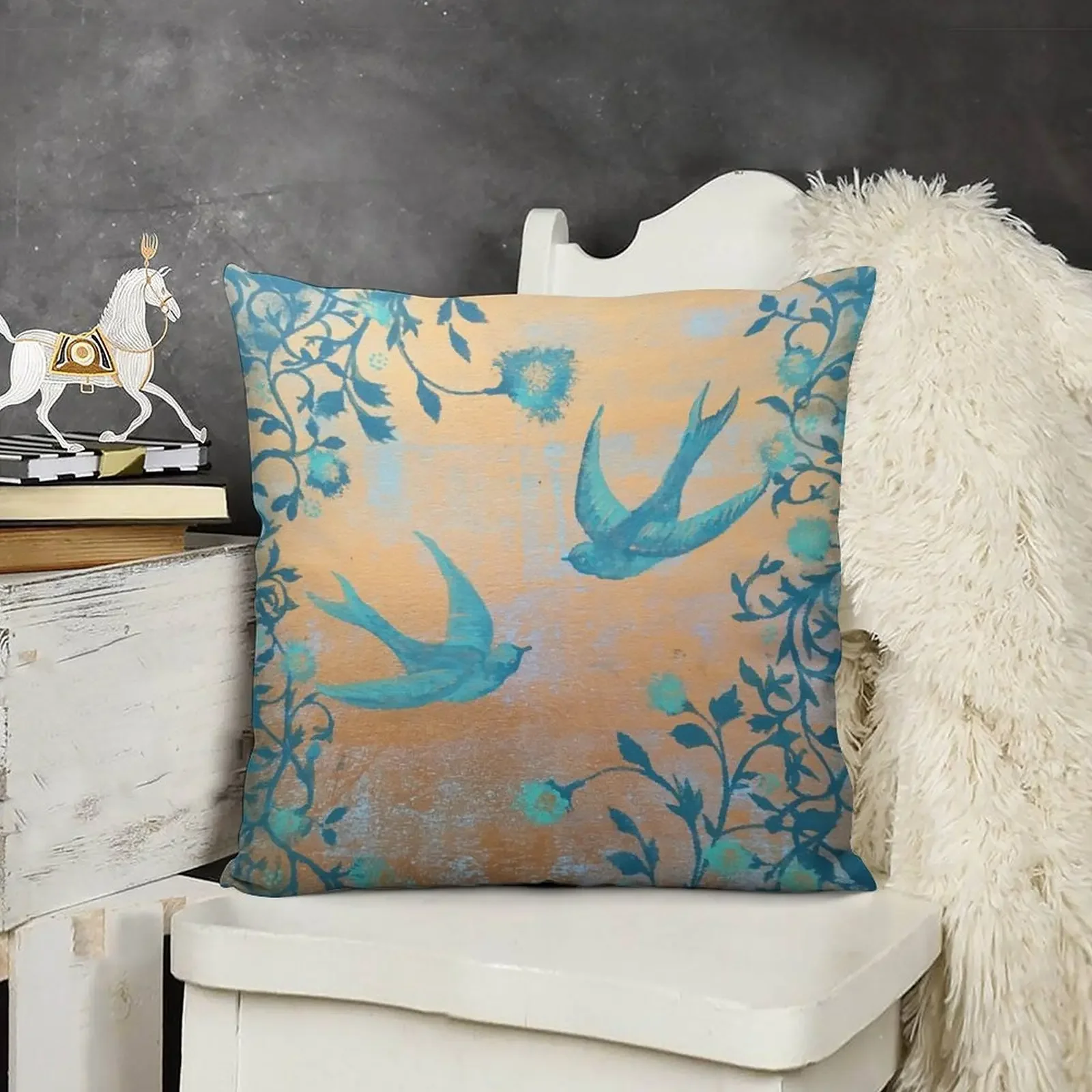 

Falling Together Throw Pillow christmas supplies Cushion Covers For Living Room pillow