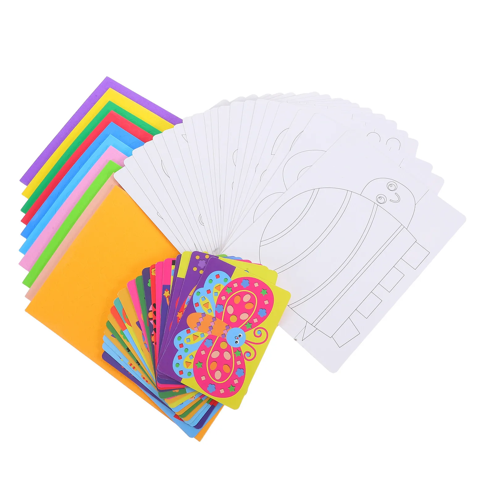 set-fai-da-te-per-adesivi-3d-in-eva-kit-artistico-con-animali-adorabili-attivita-educativa-prescolare-materiale-sicuro-e-non-tossico-per-aula-e-camera-da-letto