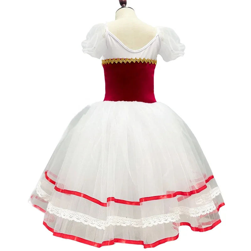 Falda tutú de Ballet para mujer y niña, vestido largo para mujer, ropa de actuación, faldas para danza del vientre de cisne MS93 2023