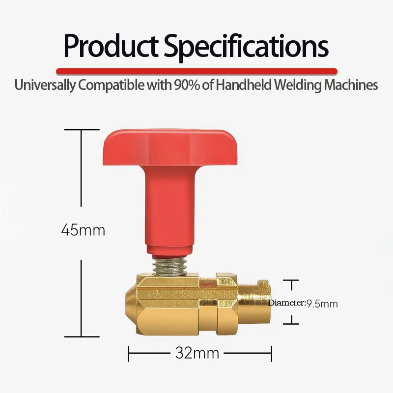 Handheld electric welding machine accessories: electrode holders, clamps, European standard DKJ10-25, pure copper