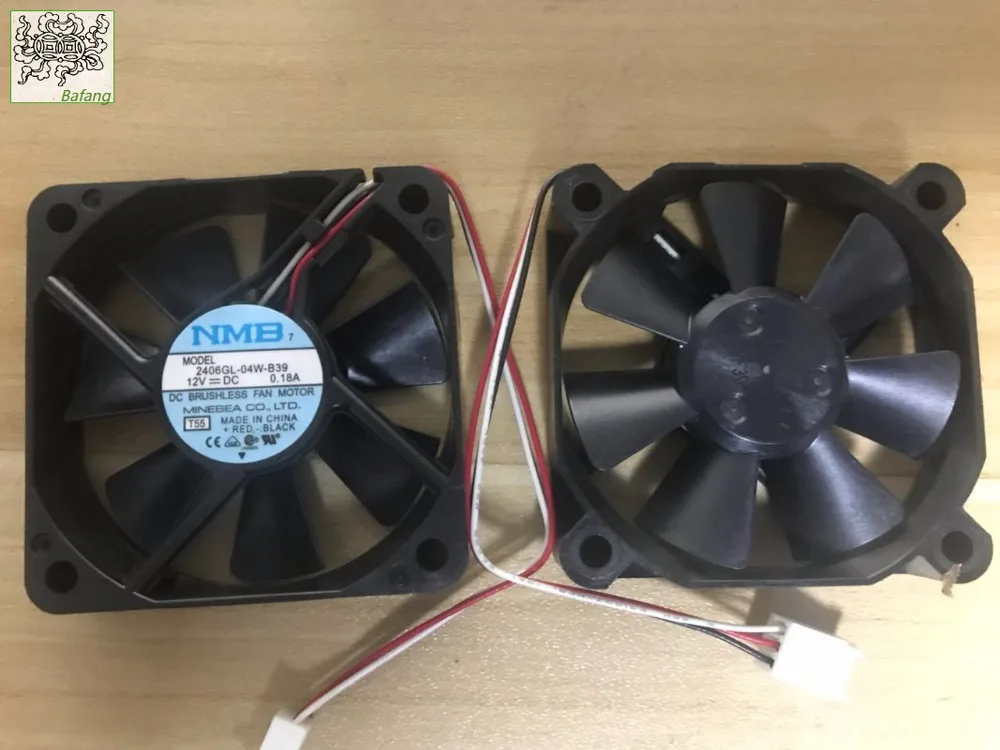 

jinlingge ForLOT 14 NMB-MAT Minebea 2406GL-04W-B39 6015 12V 0.18A 6CM Frequency converter cooling fan