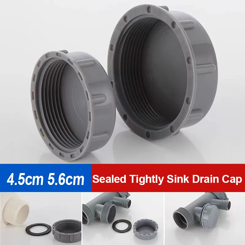 4.5cm 5.6cm Kitchen Drain Plastic Cover Garbage Disposal Plug Basin Sink Overflow Cover Kitchen Hotels Bathroom Accessories