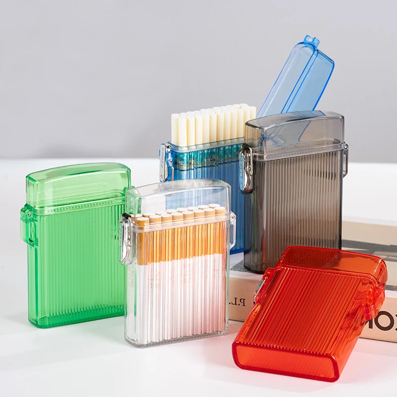 Thick Thin Dual Use Transparent Cigarette Box Flip Open Holders Box Waterproof for Cigarette Case Candy Case Key Case