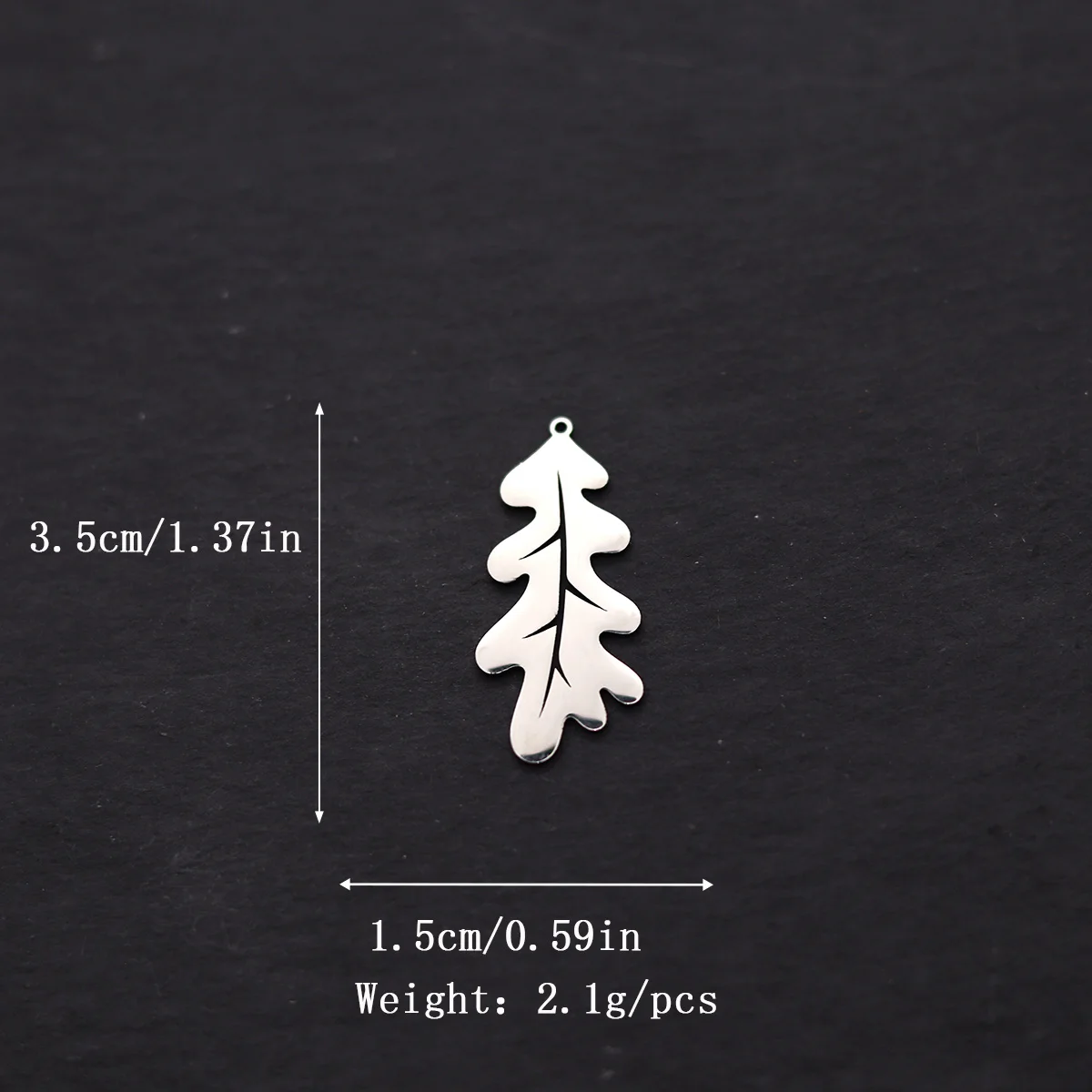 3pcs Stainless Steel Tree Leaves Charms Pendants For Jewelry Making DIY Earrings Necklace Bracelet Accessories Finding