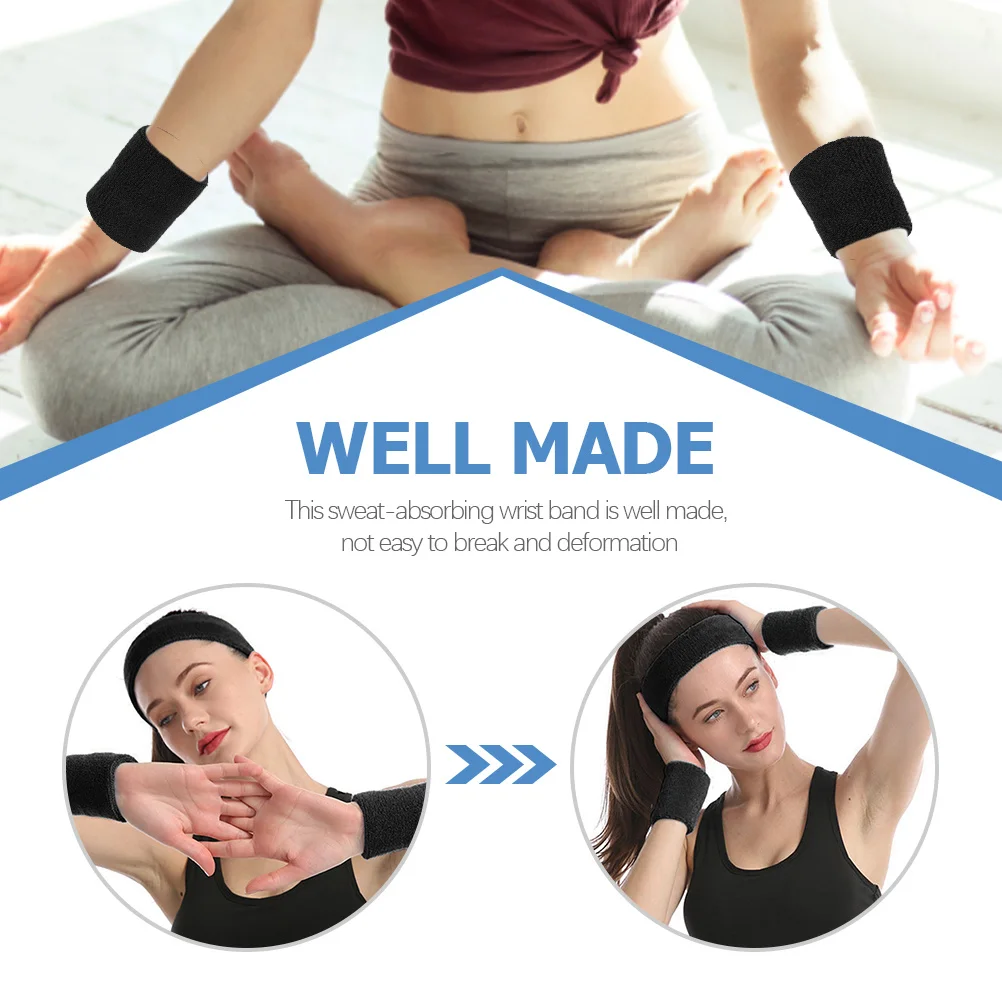 

8Pcs Reliable Cotton Elastic Fiber Wristbands for Sports Basketball Cycling Running Fitness Compressed Wristbands
