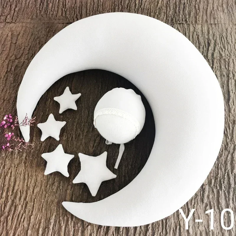 ❤️Moon Pillows Set Newborn Photography Accessories Posing Crescent Pillow 6Pcs/Set Studio Baby Photo Decoration Moon Fotografia