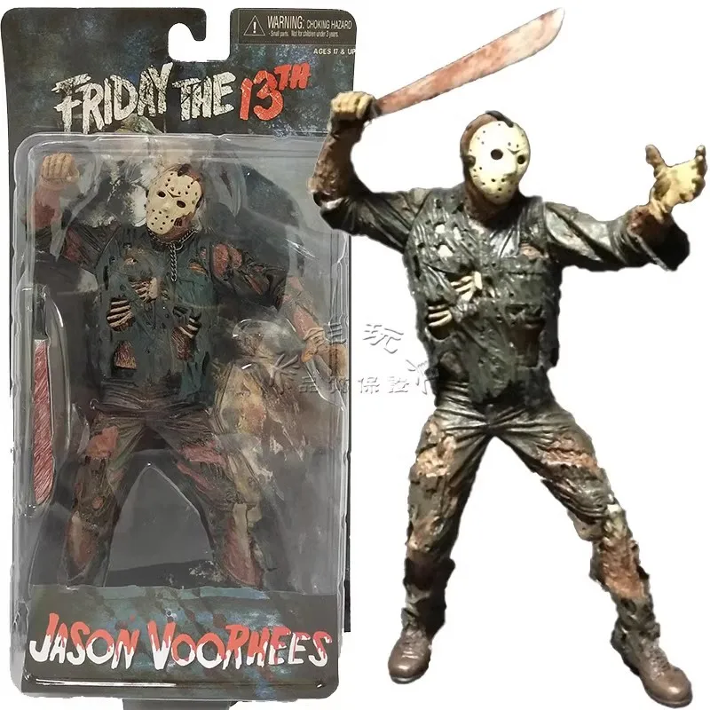 NECA Friday Jason Voorhees Классический ужасный фильм ПВХ Фигурка Модель Кукла Игрушка в подарок THE 13TH