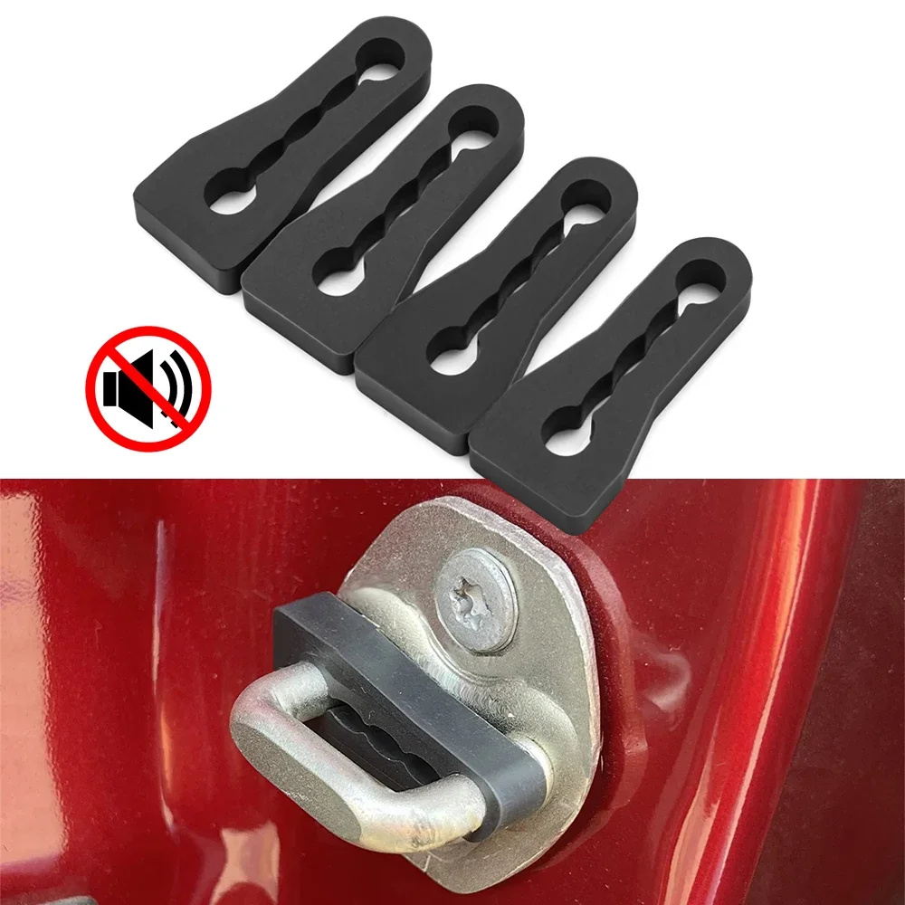 4pcs Car Door Lock Sound Deadener Damper Buffer For Hyundai Creta Solaris Accent For Kia Sportage Rio Rattling Screaks Deaf Seal