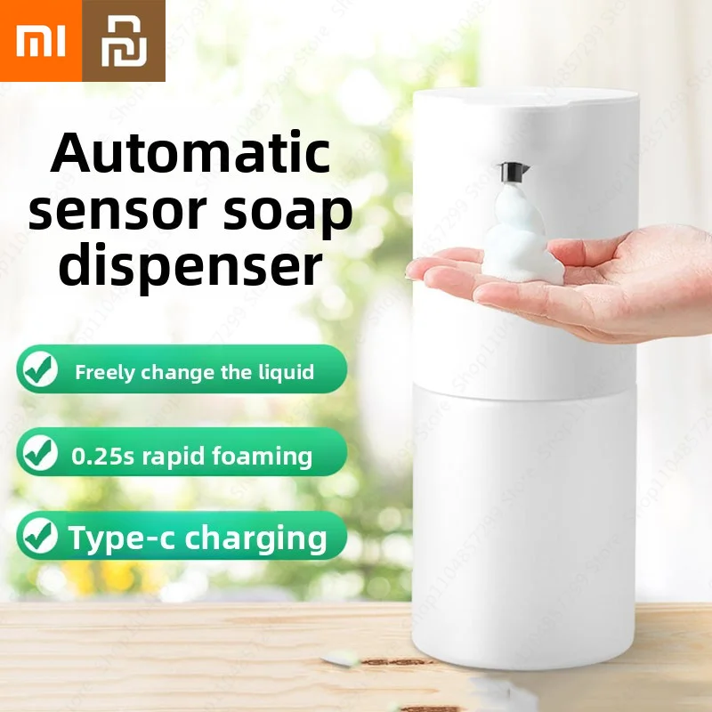 Автоматический дозатор мыла Xiaomi Youpin, инфракрасный датчик, дезинфицирующее средство для рук, USB перезаряжаемый пенящийся дозатор мыла для рук, новый подарок