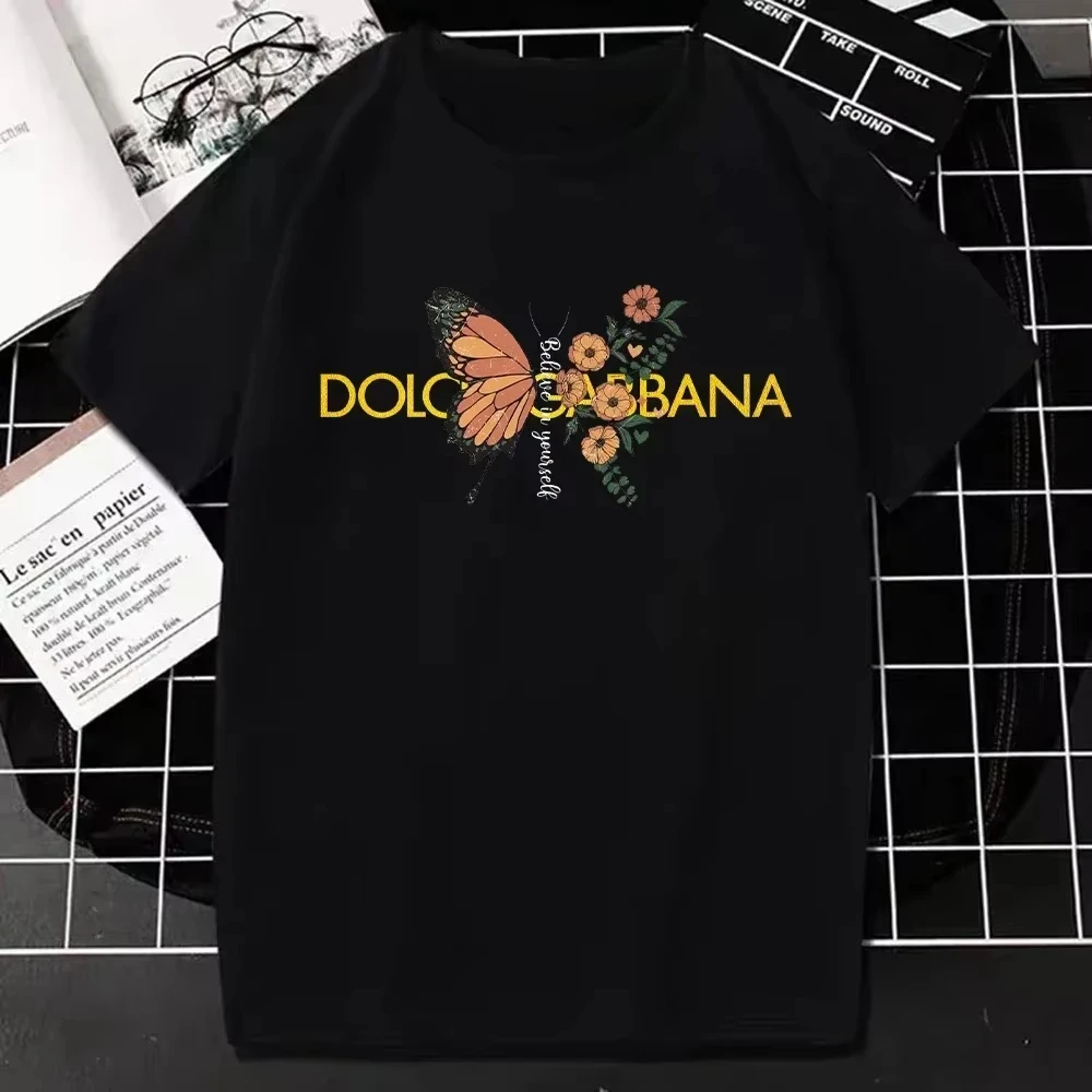Compra Camisetas de Moda, Camisetas de Manga Corta con Estampados de Letras Veraniegos, Camisetas Casuales Holgadas y Transpirables para Padres e Hijos