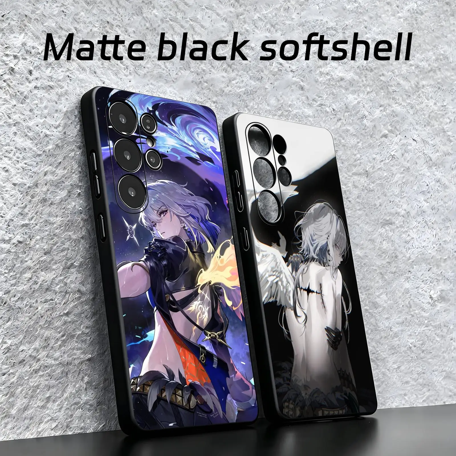 Wuthering Waves Galbrena  Phone Case For Samsung S26 S25 S24 S23 S22 S21 S20 Ultra Note20 Soft black Shockproof Cover