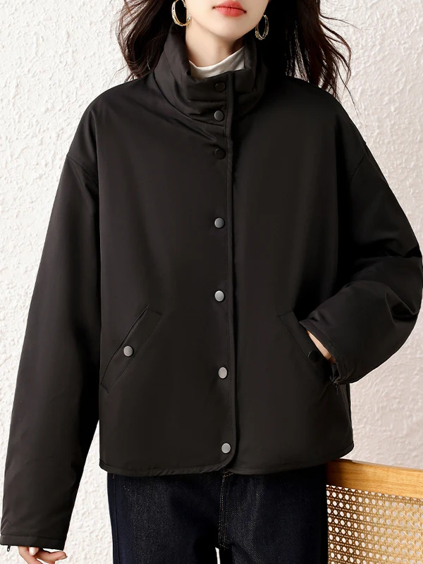 Or Sle Cotone da donna Jaet 2025 Collezione invernale Marchio Tagl Design Semplice pendolare di grandi dimensioni Versione coreana