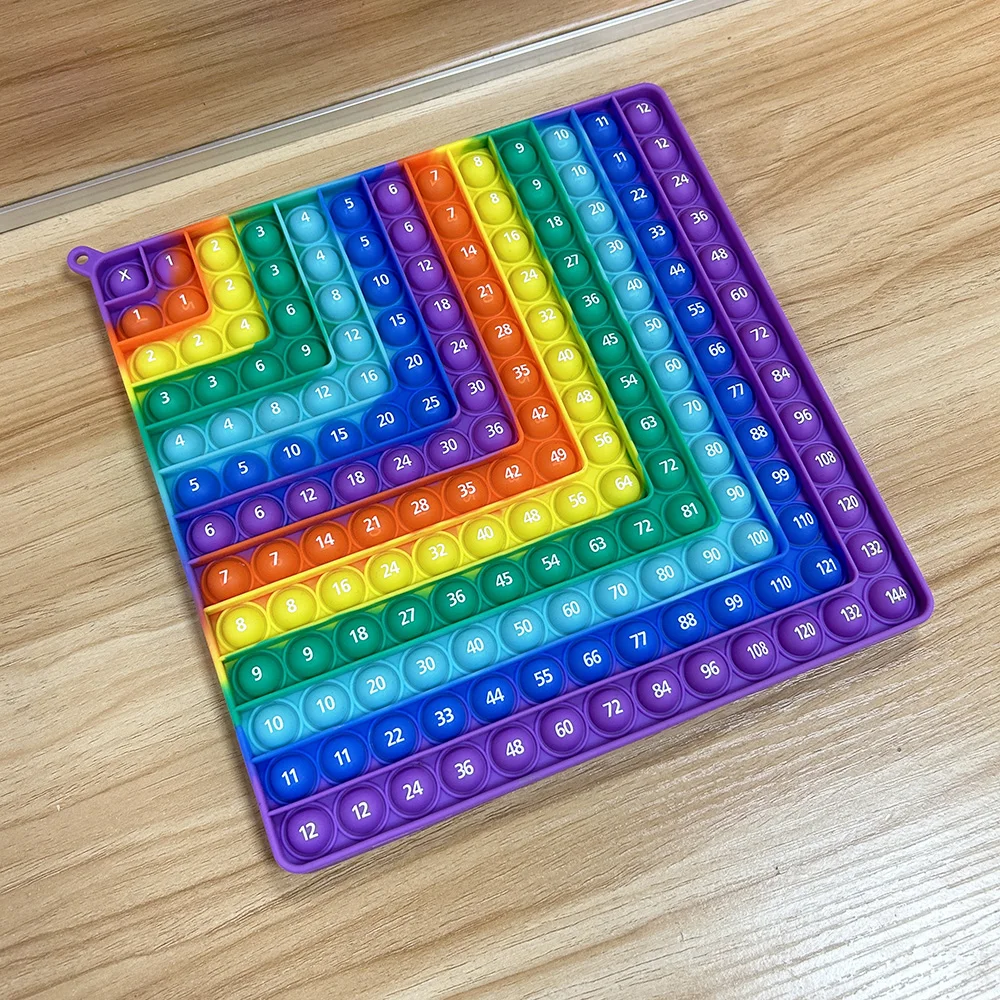 12x12&12+12 Multiplication Addition Math Board Games Fidget Toys, Times Table Practice Teaching Educational Toys Gifts for Class