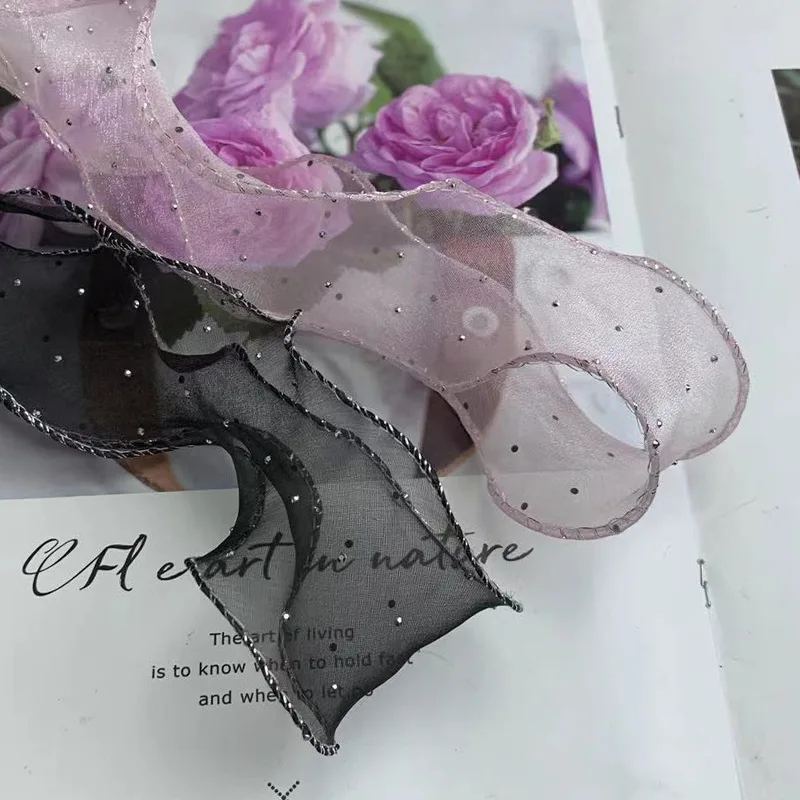 Bow Making Ribbon Shiny Fishtail Yarn Ribbon Diy Sewing Ribbon Colorful For Gift Packaging Party Decorations Clothing