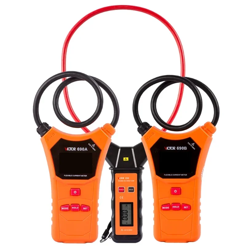 RUOSHUI 690 Digital Flexible Current Clamp Meter Multimeter True RMS Leakage Ammeter Pliers Voltage Tester Electric Instruments