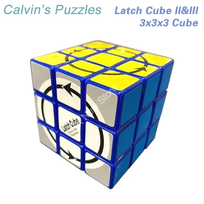 Latch Cube 3x3x3 Magic Cube II(2 Latch Faces) III (4 Latch Faces) Speed Puzzle Brain Teaser Antistress Educational Toys